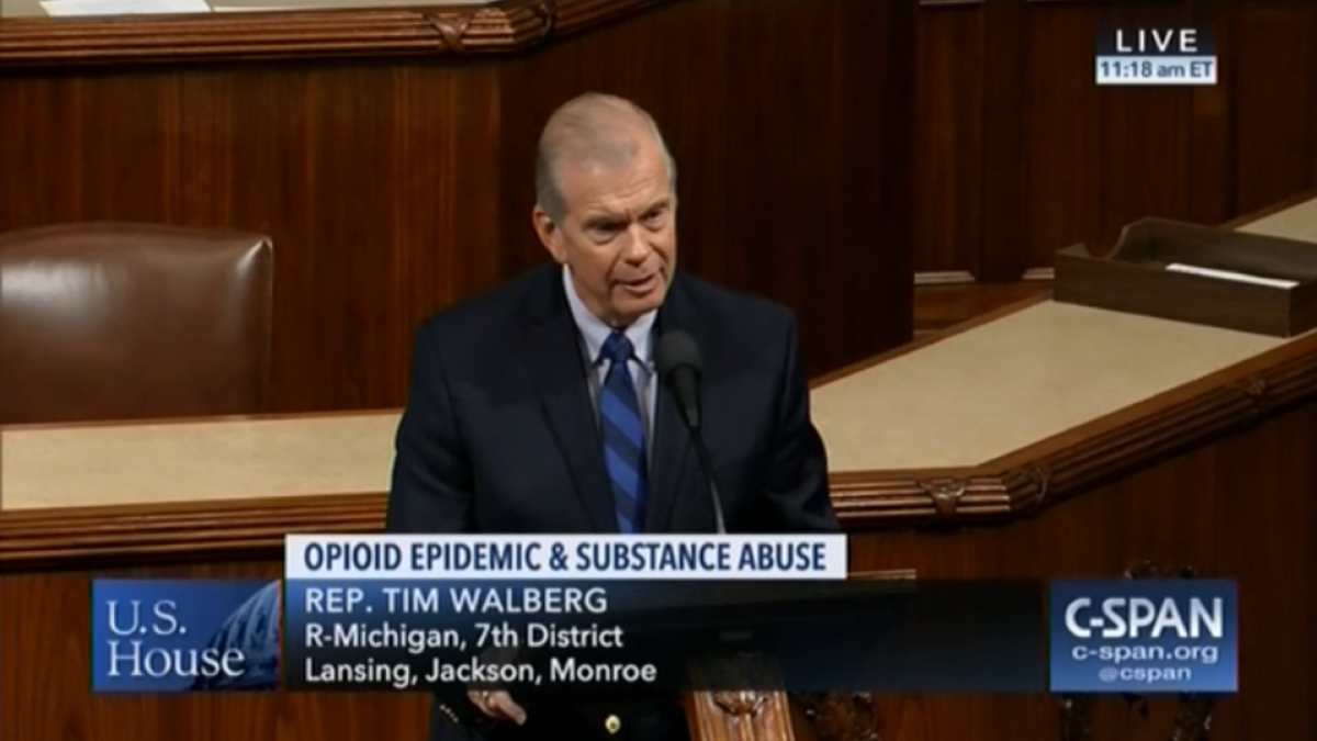 Tim Walberg Opioid Crisis