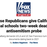 Fox News California Medical Schools 