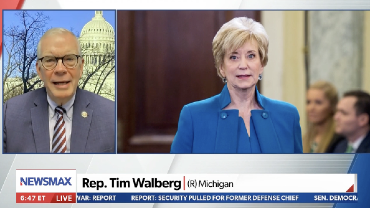 Rep. Walberg Newsman