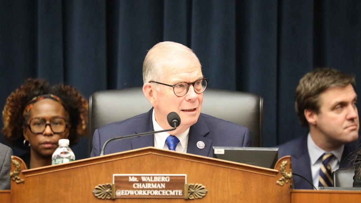 Rep. Walberg Chairing the Education and Workforce Committee